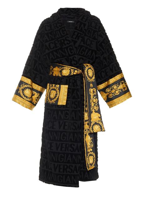 versace dressing gown mens